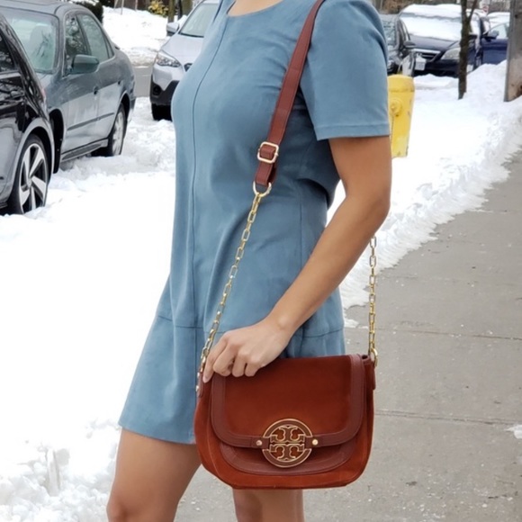 FREE SHIPPING! RARE Vintage Tory Burch Saddlebag! - Picture 1 of 12